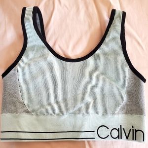 Mint Calvin Klein Sports Bra